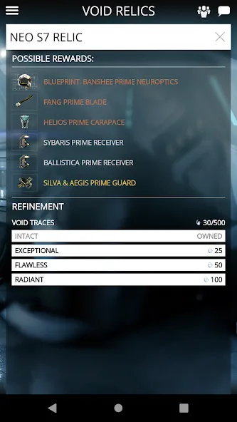 Warframe Companion (Уорфрейм Компаньон) [МОД: Бесконечные деньги, Монеты и Мега MOD] Screenshot 5