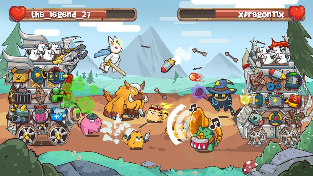 CatnRobot Idle TD: Battle Cat (КэтТауэр Айдл ТД) [МОД: Много монет, Открытые уровни и Мега MOD] Screenshot 3