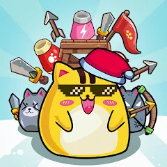 Скачать CatnRobot Idle TD: Battle Cat (КэтТауэр Айдл ТД) [МОД: Много монет, Открытые уровни и Мега MOD] | Взлом CatnRobot Idle TD: Battle Cat на Андроид