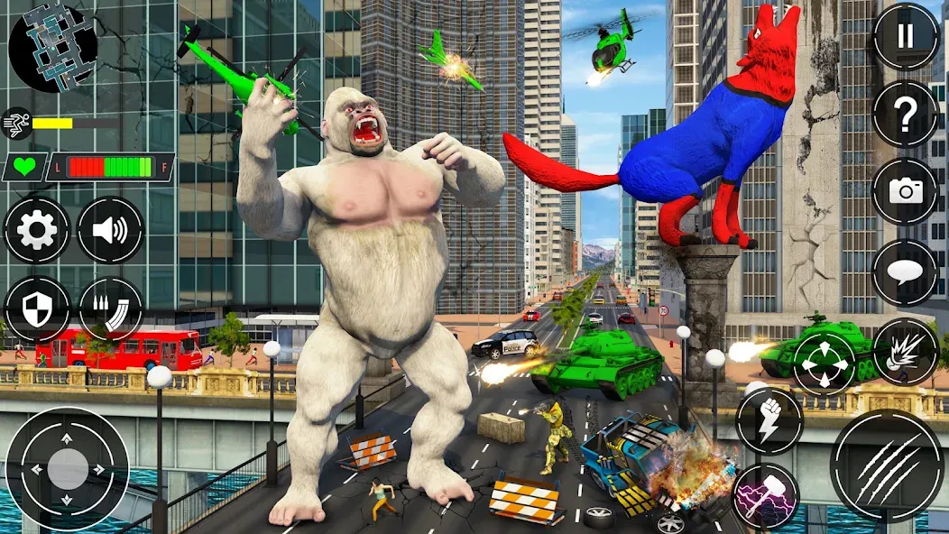 Giant Gorilla Bigfoot Monster (Энгри Горилла) [МОД: Много денег, Монет и Все открыто] Screenshot 4