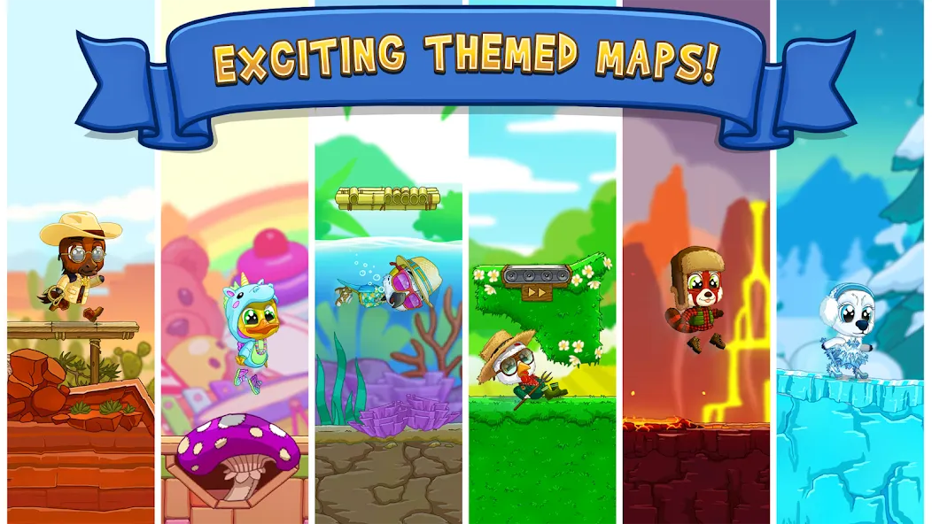 Fun Run 3 - Multiplayer Games (Фан Ран 3) [МОД: Меню, Бесконечные монеты и Открытые уровни] Screenshot 3