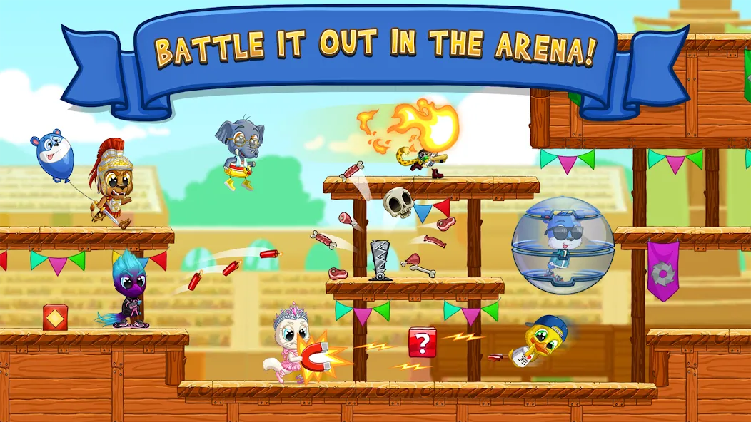 Fun Run 3 - Multiplayer Games (Фан Ран 3) [МОД: Меню, Бесконечные монеты и Открытые уровни] Screenshot 5