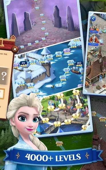 Disney Frozen Free Fall Games [МОД: Много монет, Открытые уровни и Мега MOD] Screenshot 3