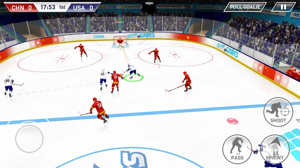 Hockey All Stars (Хоккей Олл Старс) [МОД: Деньги, Монеты и Меню MOD] Screenshot 2