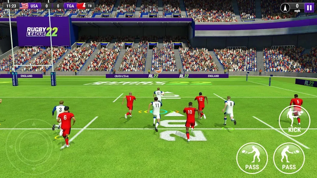 Rugby League 22 (Рубиги Лига 22) [МОД: Много монет, Открытые уровни и Мега MOD] Screenshot 1