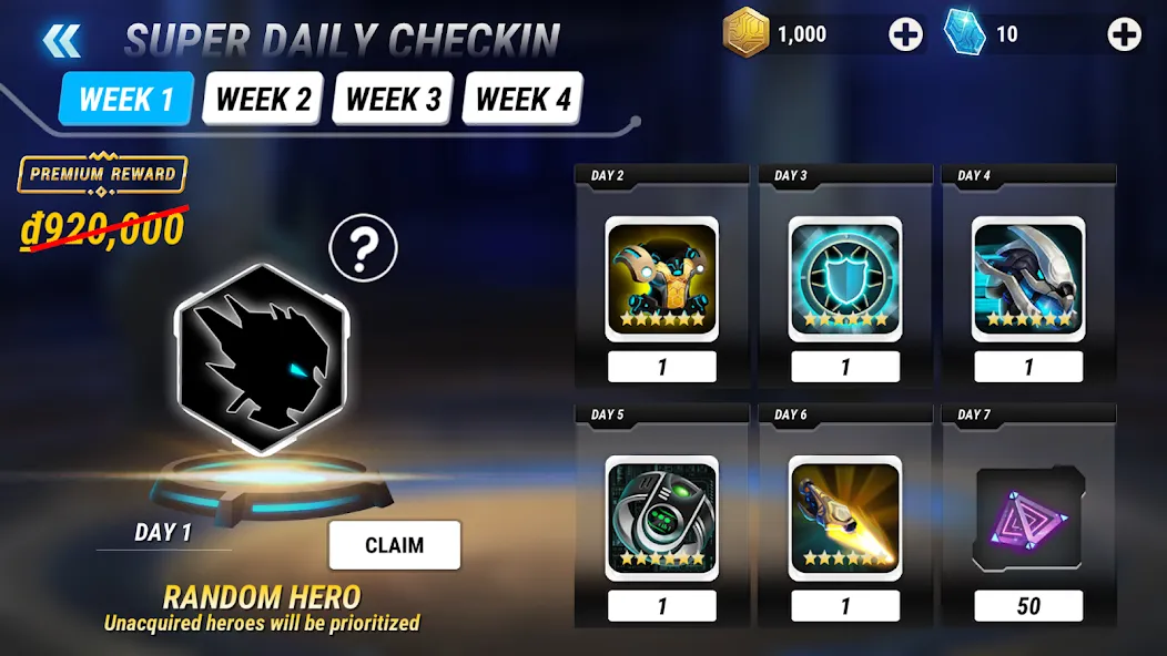 Heroes Infinity Premium (Герои Бесконечности Премиум) [МОД: Много монет, Открытые уровни и Мега MOD] Screenshot 1