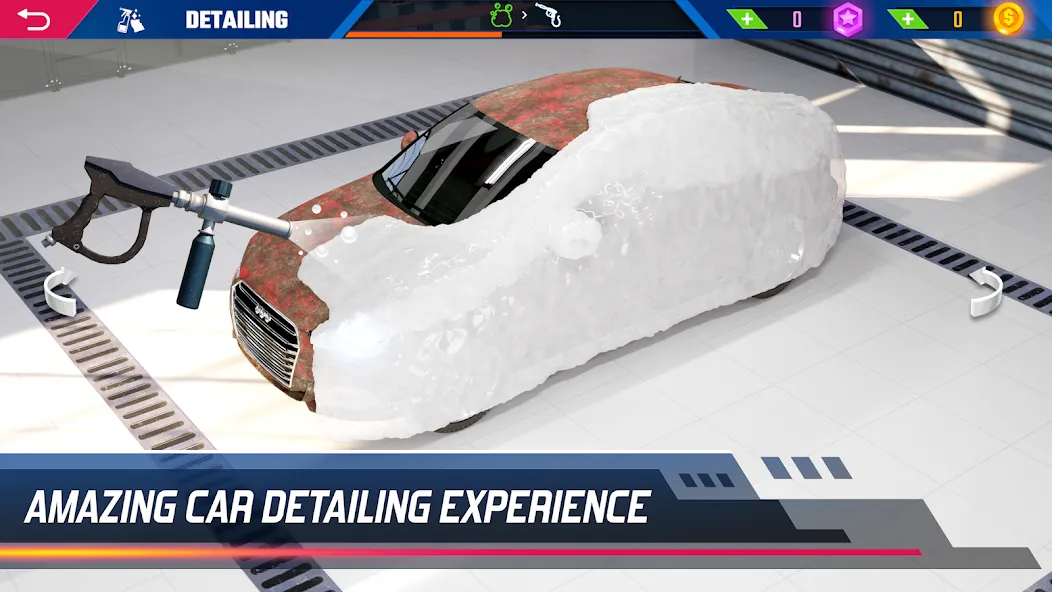 Car Detailing Simulator 2023 [МОД: Деньги, Монеты и Меню MOD] Screenshot 1