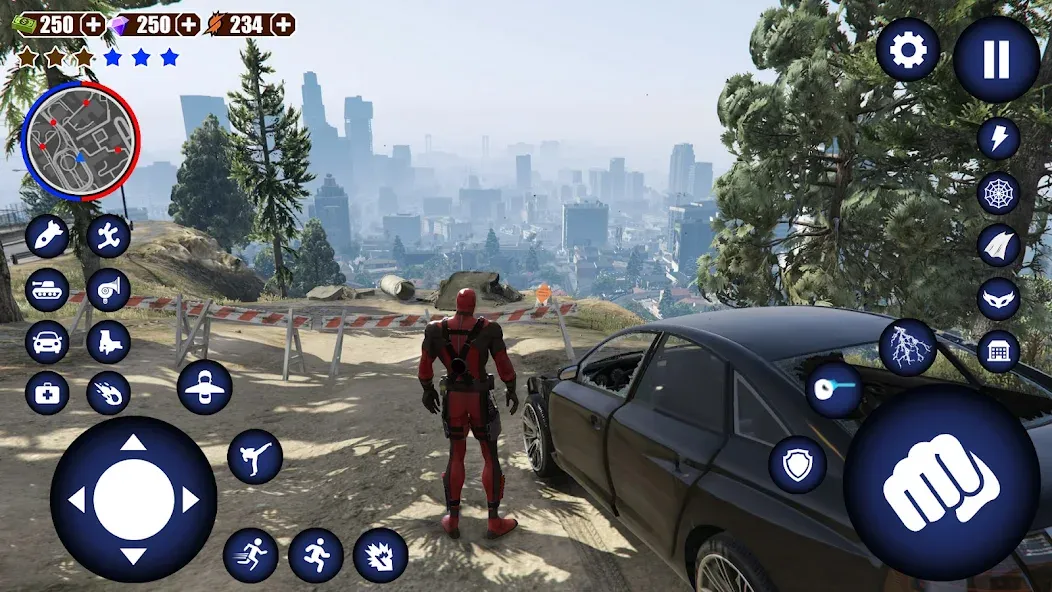 Miami Rope Hero Spider Game 2 [МОД: Много денег, Монет и Все открыто] Screenshot 3
