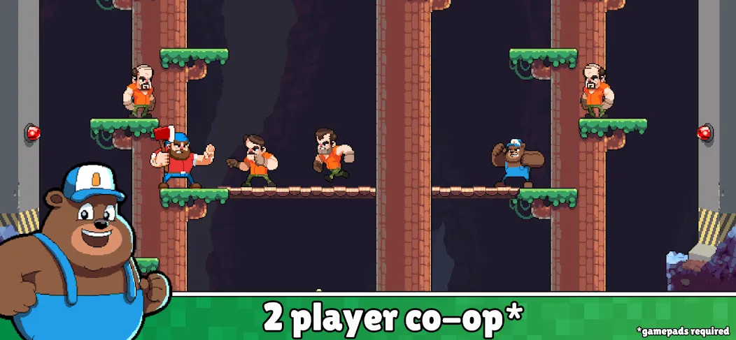 Timberman The Big Adventure (Тимбермен Большое Приключение) [МОД: Меню, Бесконечные монеты и Открытые уровни] Screenshot 5