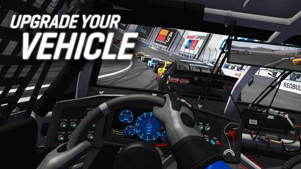 NASCAR Heat Mobile (НАСКАР Хит Мобилай) [МОД: Меню, Бесконечные монеты и Открытые уровни] Screenshot 4