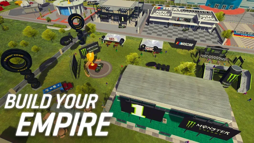 NASCAR Heat Mobile (НАСКАР Хит Мобилай) [МОД: Меню, Бесконечные монеты и Открытые уровни] Screenshot 5