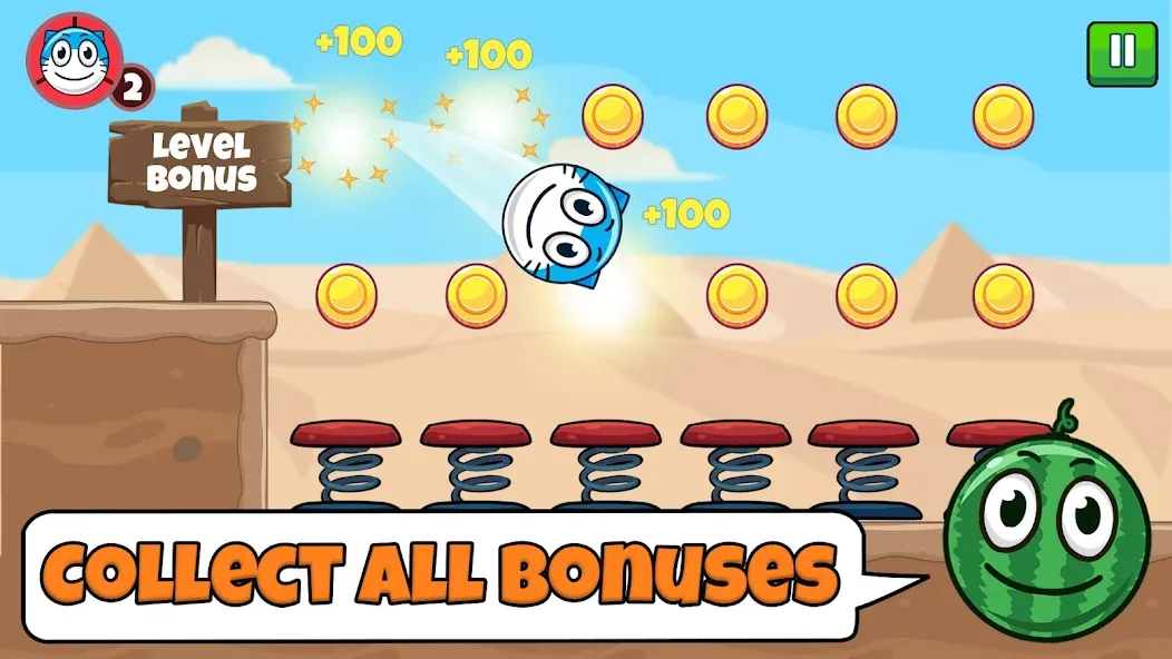 Red Ball Roller (Ред Болл Роллер) [МОД: Бесконечные деньги, Монеты и Мега MOD] Screenshot 5