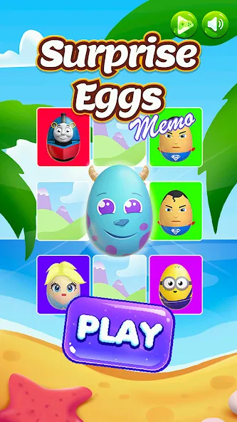 Surprise Eggs Memory (Сюрприз Яйца Мемо) [МОД: Все открыто, Дополнительные деньги и Меню MOD] Screenshot 1