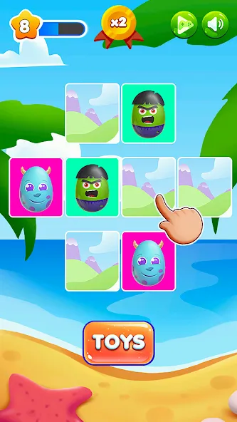 Surprise Eggs Memory (Сюрприз Яйца Мемо) [МОД: Все открыто, Дополнительные деньги и Меню MOD] Screenshot 4
