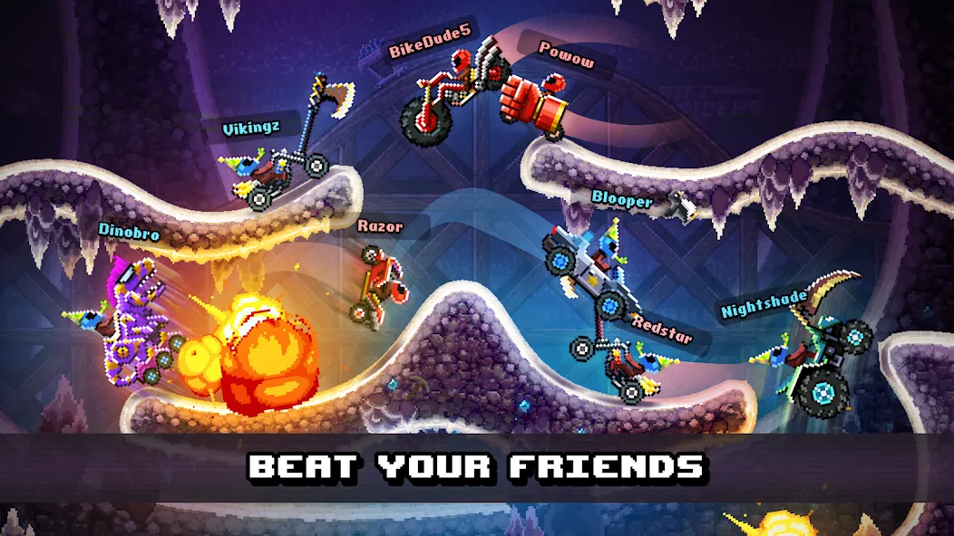 Drive Ahead! - Fun Car Battles [МОД: Много монет, Открытые уровни и Мега MOD] Screenshot 2