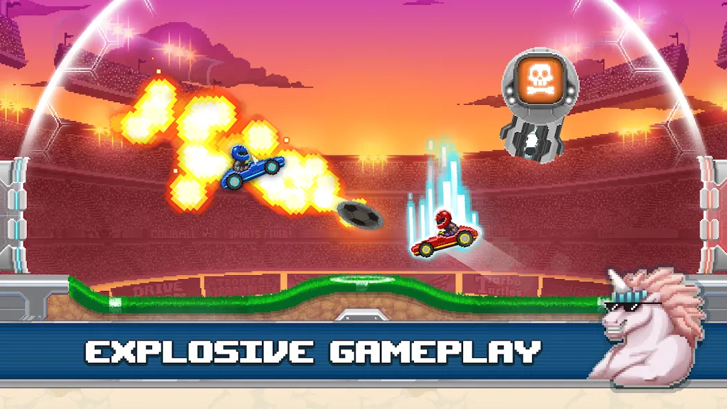 Drive Ahead! Sports [МОД: Меню, Бесконечные монеты и Открытые уровни] Screenshot 1