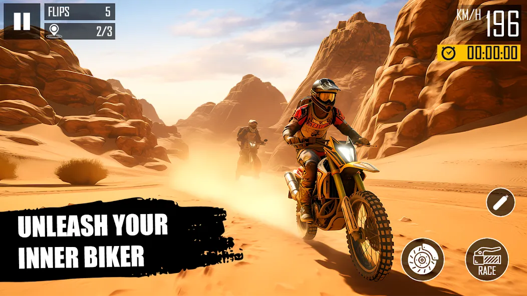 Ultimate Bike Stunt: Bike Game (Ультимейт Байк Стант) [МОД: Много монет, Открытые уровни и Мега MOD] Screenshot 1