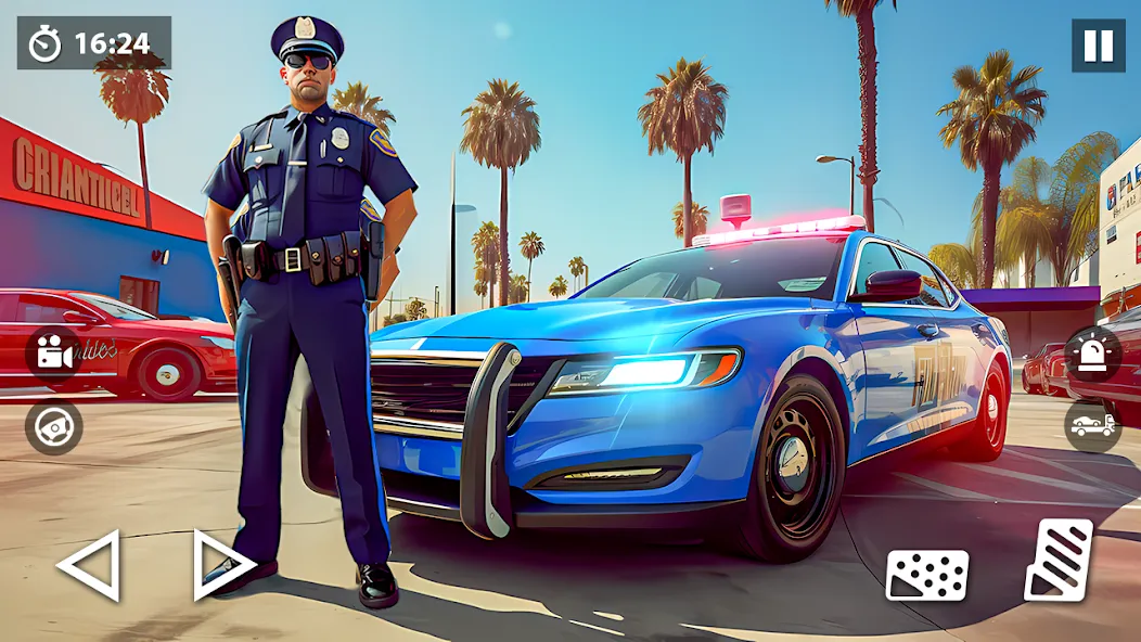 US Police Car Transporter Game (Полицейский транспорт игры) [МОД: Все открыто, Дополнительные деньги и Меню MOD] Screenshot 1