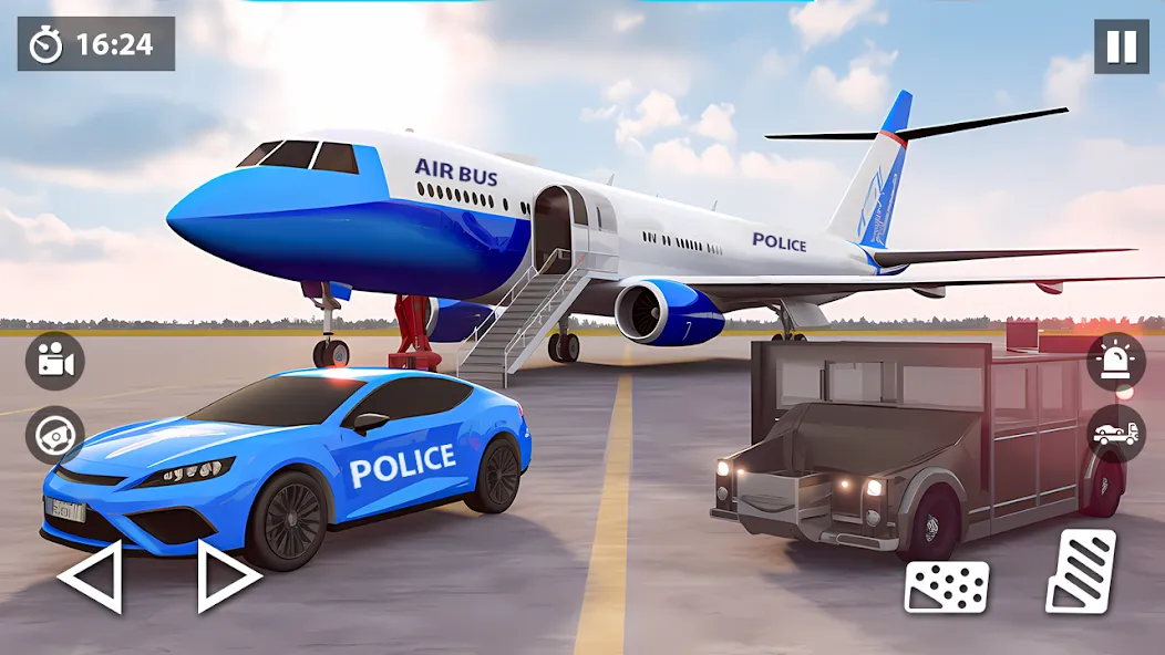 US Police Car Transporter Game (Полицейский транспорт игры) [МОД: Все открыто, Дополнительные деньги и Меню MOD] Screenshot 2
