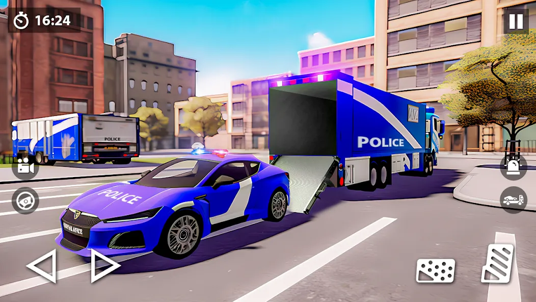 US Police Car Transporter Game (Полицейский транспорт игры) [МОД: Все открыто, Дополнительные деньги и Меню MOD] Screenshot 3