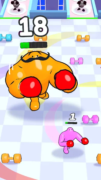 Punchy Race: Run & Fight Game (Панчи Рейс) [МОД: Меню, Бесконечные монеты и Открытые уровни] Screenshot 2