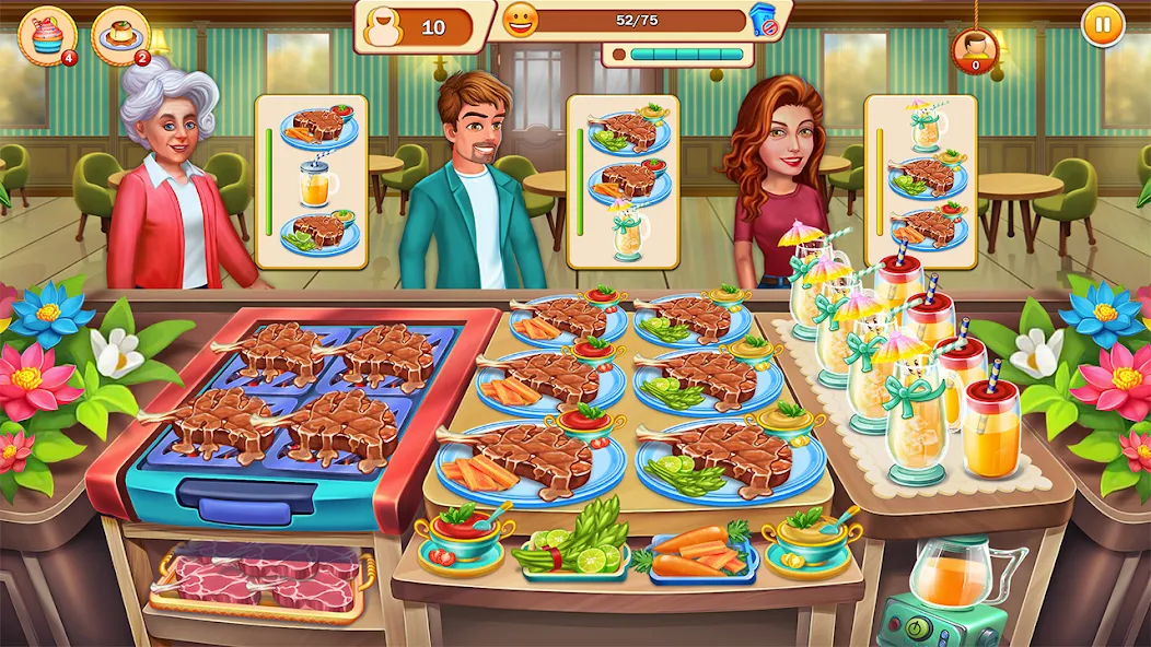 Food Cooking: Chef Restaurant [МОД: Меню, Бесконечные монеты и Открытые уровни] Screenshot 2