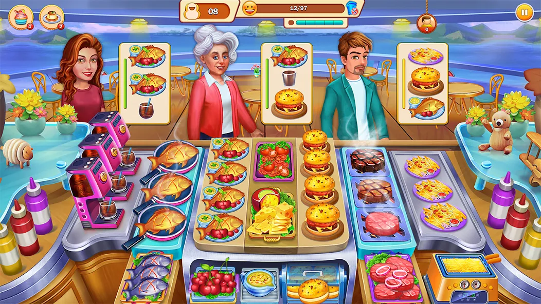 Food Cooking: Chef Restaurant [МОД: Меню, Бесконечные монеты и Открытые уровни] Screenshot 3