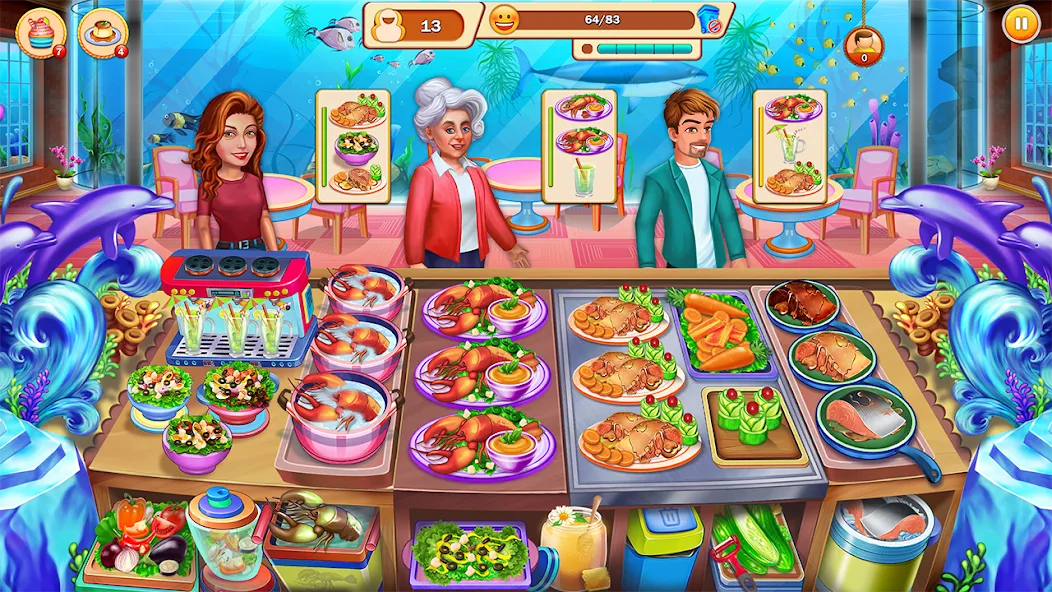 Food Cooking: Chef Restaurant [МОД: Меню, Бесконечные монеты и Открытые уровни] Screenshot 4
