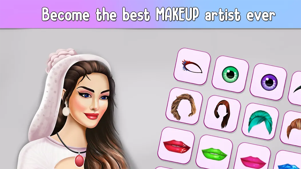 Fashion Stylist Makeup Dressup [МОД: Много денег, Монет и Все открыто] Screenshot 3