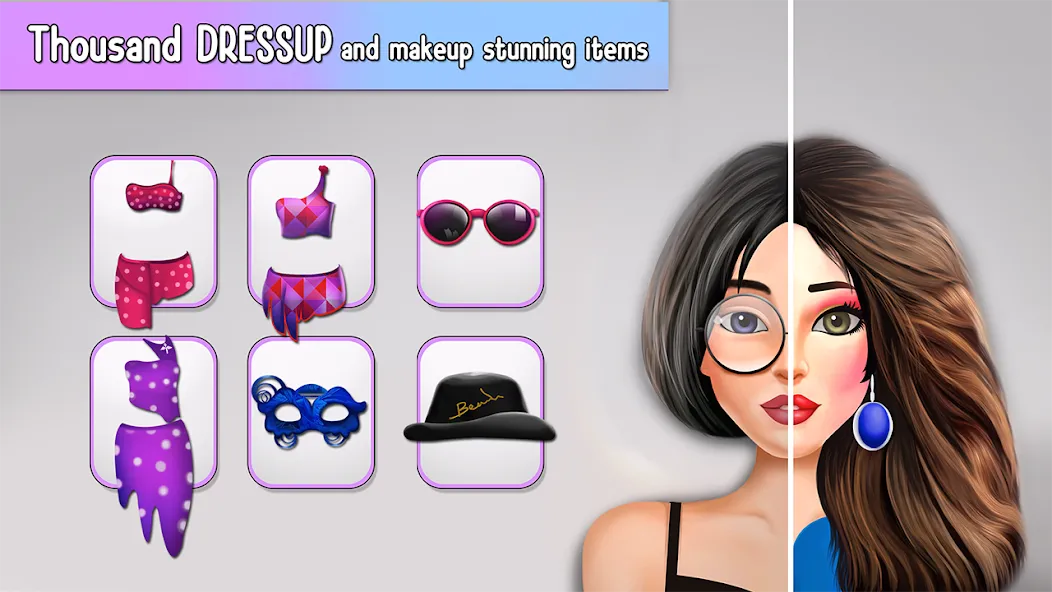Fashion Stylist Makeup Dressup [МОД: Много денег, Монет и Все открыто] Screenshot 4