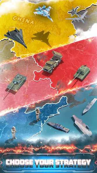 Conflict of Nations: WW3 (Конфликт нациией) [МОД: Много монет, Открытые уровни и Мега MOD] Screenshot 4