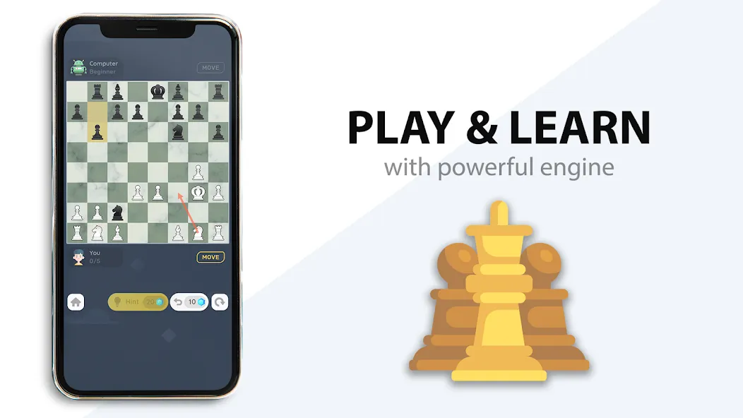 Chess: Classic Board Game [МОД: Меню, Бесконечные монеты и Открытые уровни] Screenshot 3