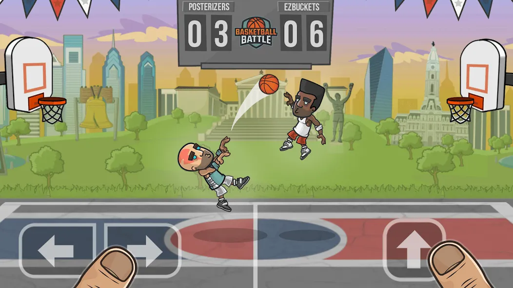 Basketball Battle [МОД: Все открыто, Дополнительные деньги и Меню MOD] Screenshot 1