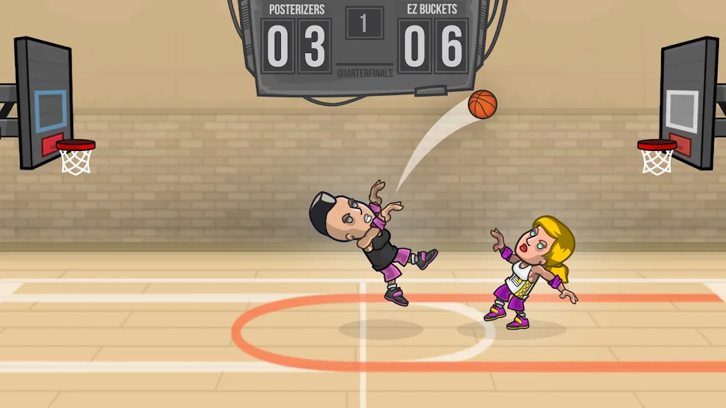 Basketball Battle [МОД: Все открыто, Дополнительные деньги и Меню MOD] Screenshot 4