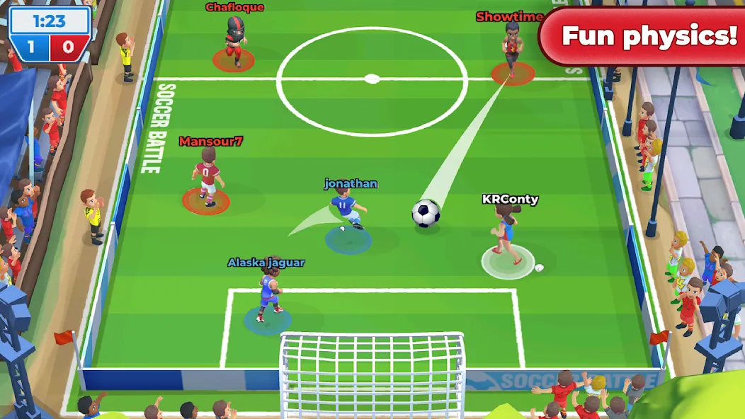 Soccer Battle -  PvP Football [МОД: Деньги, Монеты и Меню MOD] Screenshot 2