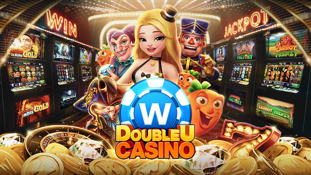 DoubleU Casino™ - Vegas Slots (ДаблЮ Казино) [МОД: Меню, Бесконечные монеты и Открытые уровни] Screenshot 1