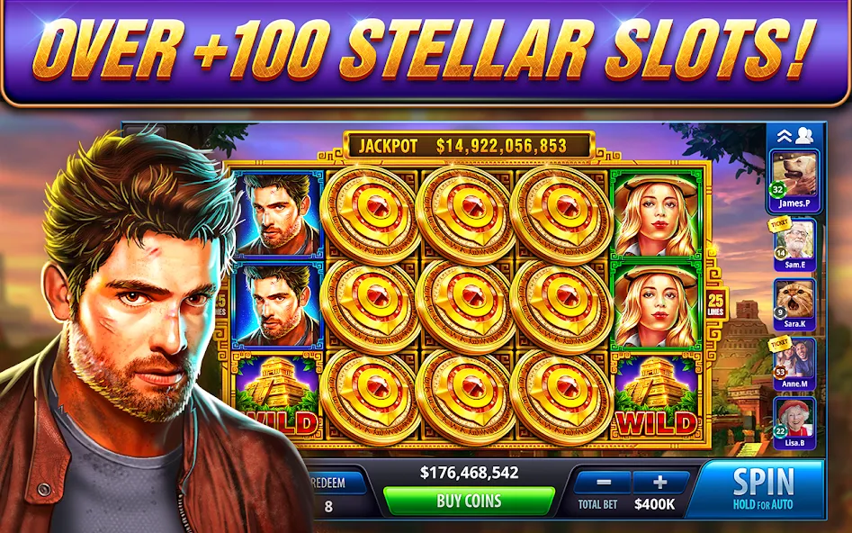 Take 5 Vegas Casino Slot Games (Тейк 5 Вегас Казино Слот игры) [МОД: Меню, Бесконечные монеты и Открытые уровни] Screenshot 1