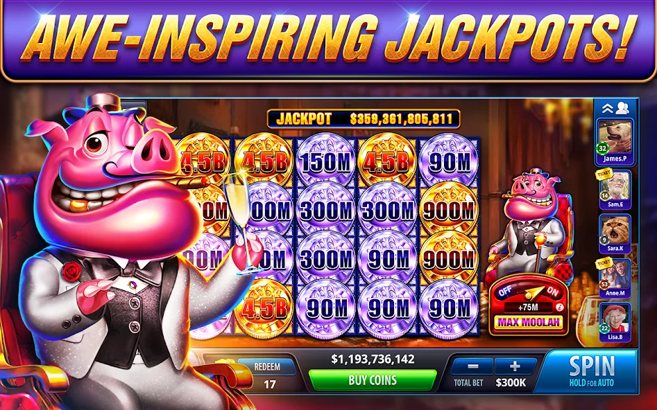 Take 5 Vegas Casino Slot Games (Тейк 5 Вегас Казино Слот игры) [МОД: Меню, Бесконечные монеты и Открытые уровни] Screenshot 3