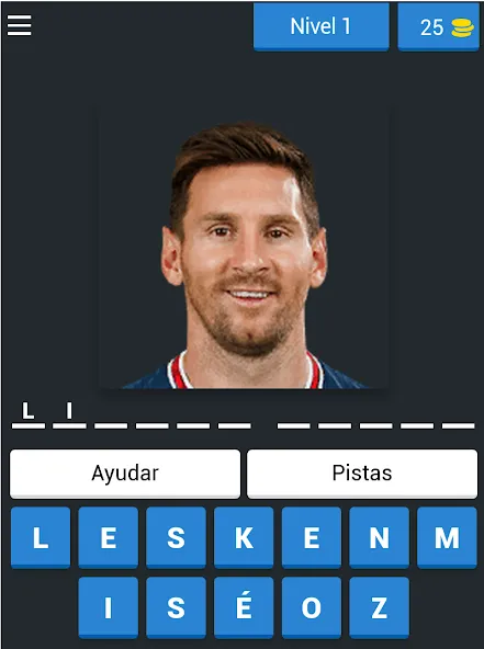 Guess Soccer Player Quiz [МОД: Меню, Бесконечные монеты и Открытые уровни] Screenshot 4