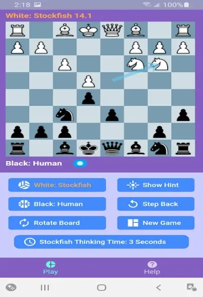 Chess With Stockfish 16 [МОД: Все открыто, Дополнительные деньги и Меню MOD] Screenshot 2