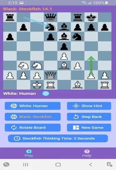 Chess With Stockfish 16 [МОД: Все открыто, Дополнительные деньги и Меню MOD] Screenshot 3