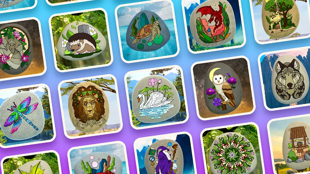 Rock Art - 3D Color by Number (Рок Арт) [МОД: Бесконечные деньги, Монеты и Мега MOD] Screenshot 1