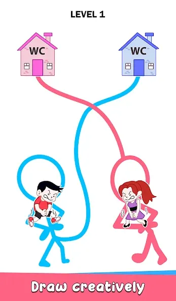 Toilet Rush Race: Draw Puzzle (Туалетная гонкаприпас) [МОД: Много денег, Монет и Все открыто] Screenshot 1