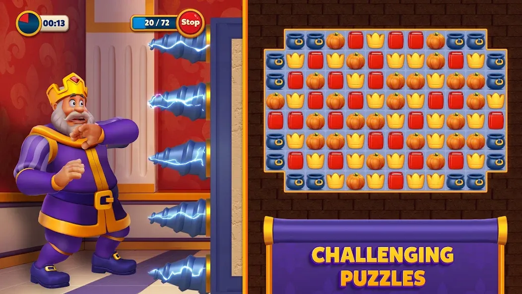 Royal Match (Роял Мэтч) [МОД: Бесконечные деньги, Монеты и Мега MOD] Screenshot 2
