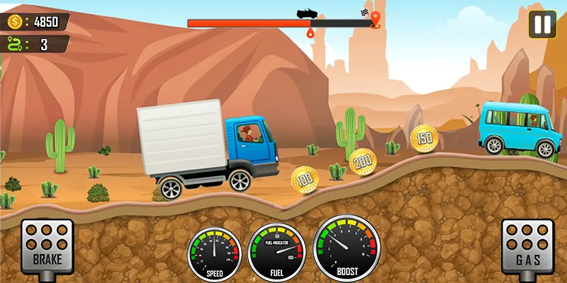 Racing the Hill [МОД: Меню, Бесконечные монеты и Открытые уровни] Screenshot 4