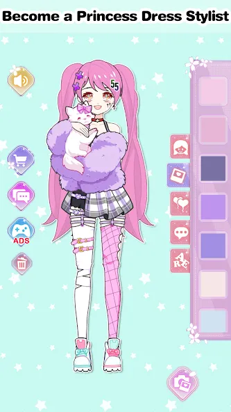 Vlinder Princess Dress up game [МОД: Все открыто, Дополнительные деньги и Меню MOD] Screenshot 4