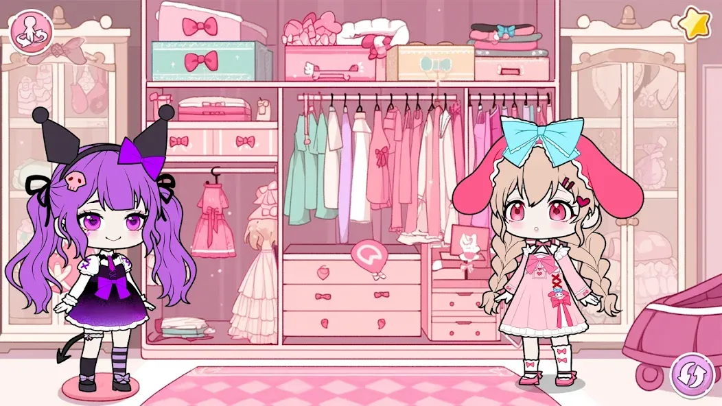 YOYO Doll School life Dress up (ЙОЙО Лайф ворлд) [МОД: Деньги, Монеты и Меню MOD] Screenshot 1