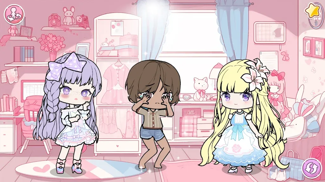YOYO Doll School life Dress up (ЙОЙО Лайф ворлд) [МОД: Деньги, Монеты и Меню MOD] Screenshot 3