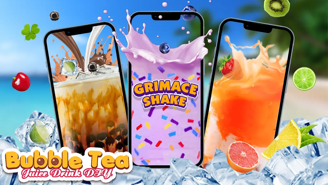 Boba Grimaces Shake Bubble Tea (Бабл) [МОД: Бесконечные деньги, Монеты и Мега MOD] Screenshot 1