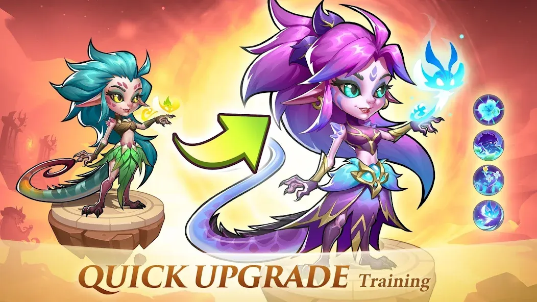 Idle Heroes (Айдел Хироес) [МОД: Много денег, Монет и Все открыто] Screenshot 1